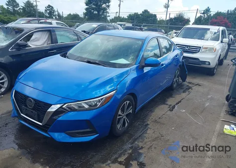 2020 Nissan Sentra Sv Xtronic Cvt z USA, uszkodzony, nr VIN 3N1AB8CV6LY222186